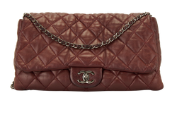 Single Flap, Leather, Burgundy, AC, 1426691, 2*